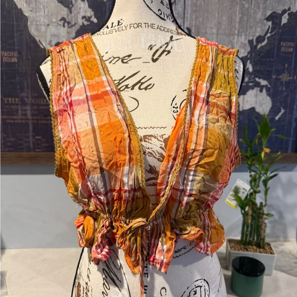 Colorful Plaid Women's Top